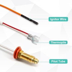 Natural Gas Pilot Assembly for Heat N Glo Fireplaces & Gas Log Sets, Thermopile