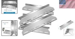 5 PC Stainless Steel Heat Shield Tent Plates for Charmglow & Nexgrill Models