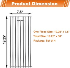 19 1/4″ Stainless Steel Cooking Grid Grates Replacement Parts for 16517 Bull BBQ