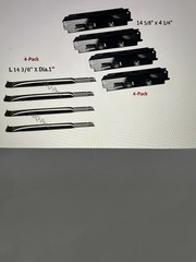 Gas Grill Burners Replacement 4-burner, Heat Plates for Charbroil 463440109.
