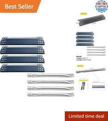 Top-Quality DG142 Gas Grill Parts: 4 Burners & Porcelain Heat Plates Included