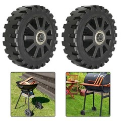 6 Inch Directional Casters 2pcs for Barbecue Grill Accessories Replacement Set