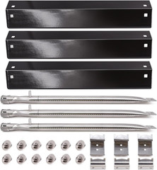 Enameled Flame Shields & Grill Burners for Char Griller 5050 5650 3001 4000 4208