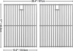 17×13 Stainless Grill Grates Fit Nexgrill 720-0830H 720-0830D Replacement