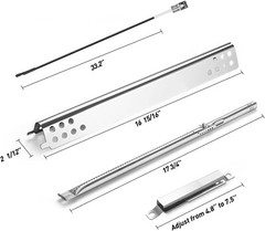 Burner Parts for Charbroil 463625217 2 Burner Grill w/ Heat Plate Tube Igniter