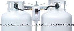 Durable 2-Stage Propane Gas Regulator with Color Indicator for RVs and Trailers