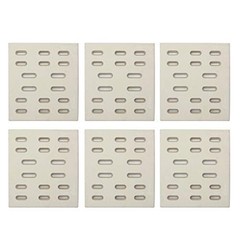 8″ x 7.25″ Replacement Ceramic Radiant Flame Tamer, Heat 8″ x 7-1/4″ (6 pcs)
