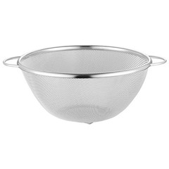 304 Stainless Steel Drainage Basket with Comfortable Side Handles for Food