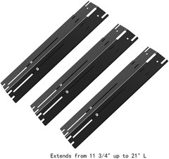 Universal Adjustable Grill Heat Plate Replacement for Gas Grill, Porcelain Steel
