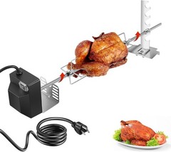 Universal Electric Rotisserie Grill Kit 120V 28in Spit