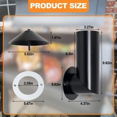 Adjustable Pellet Grill Smoke Stack Chimney Replacement with Umbrella & Gasket