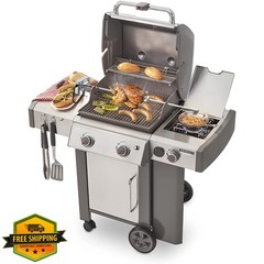 onlyfire Stainless Steel Grill Rotisserie Kit for Weber Genesis II and Genesi…