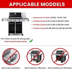7620 Flavorizer Bar, 7622 Heat Deflectors Replacement for Weber 7621 65505 Ge…