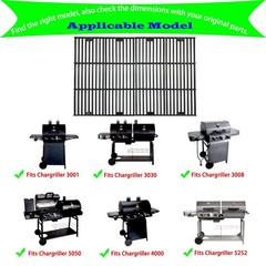 Parts DC114 (4-pack) 19.75″ Porcelain Coated Cast Iron Grill Cooking Grates f…