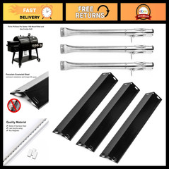 Stainless Steel Burner Tube & Heat Plate Shield for Pit Boss Pro 1100 Grill Part