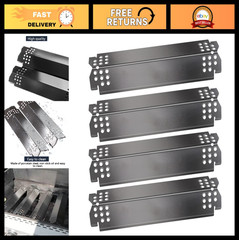 Replacement Flame Tamers for 4-Burner Grills – 14.5″ Compatible with Multiple Mo