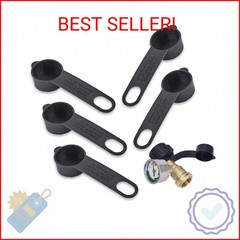 BRBASAP 5 Packs Propane Tank Valve Cover Caps Protective Dust Caps Plugs for LP