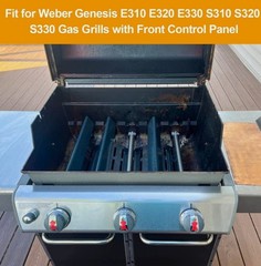 5 Flavorizer Bars, 2 Heat Deflector, 3 Burner Tube for Weber Genesis 300 Series