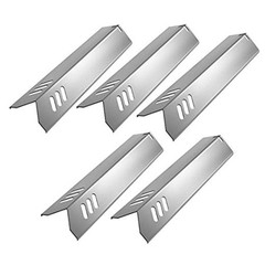 5-Pack Stainless Steel BBQ Gas Grill Heat Plate Shield Tent Replacement 5 PACK