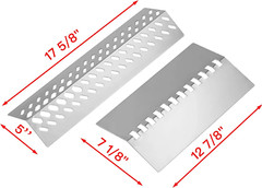 Heat Plates Flame Tamer 4 Burner Grill Replacement for Bull Cal Flame New