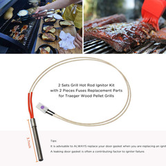 Hot Rod Igniter Kit for Traeger Wood Pellet Grill Smokers Pit Boss Pellet Stove