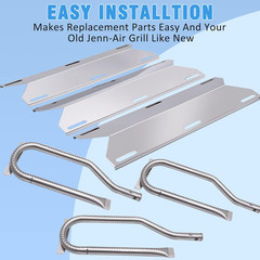 Jenn-Air Grill Parts Kit: Burners, Heat Plates, Igniters for Models 720-0336/051