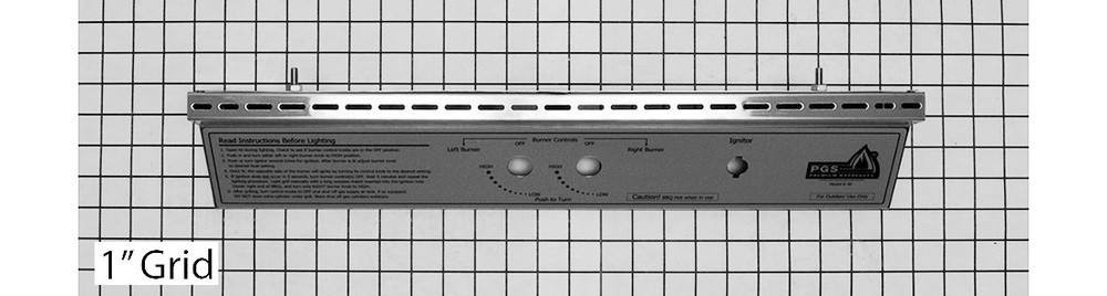 Pgs Grill Part # A140151 – Stainless Steel Control Panel.