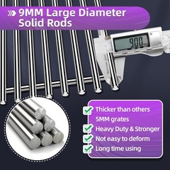 9MM Stainless Steel Grill Grates 17.5″ for Weber Spirit E-310 E315 E320 E330