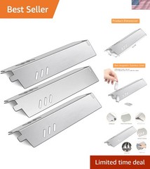 3-Pack Flame Tamer Grill Plates – Improve Safety & Cooking Performance
