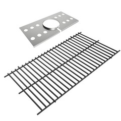 BBQration Replacement Parts for 23 3/4″ x 14 1/4″, silver and black