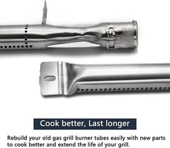 15 3/8″ Stainless Steel Tube Burner 4-Pack for Kenmore & Outdoor Gourmet Grills