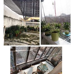 40% Black Shade Cloth, Edge with Buttonhole, Resistant Garden Shade Cloth wit…
