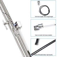 Grill Replacement Parts for 4 & 5 Burner Models, Heat Plates, Burners, Igniter &