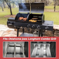 Grill Parts for Oklahoma Joe’s Longhorn Combo 3Burner Charcoal/Gas Smoker,Hea…