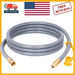 Durable 10ft Natural Gas Hose – Perfect for Weber Grills and Pizza Ovens
