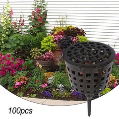 100pcs Bonsai Succulents Fertilizer Box Basket Lid Gardening Nursery Pots Tools