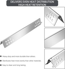 Durable 4 Piece Charbroil Grill Grate Set: Rust Resistant & High Heat Retention