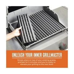 Universal Grill Grate 15 Inch Flavor Zone for Gas Pellet Charcoal