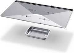 Grill Grease Tray Set, Stainless Steel Grill Replacement Parts, 24″ – 27″ Adjust