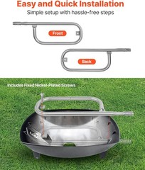 Stainless Steel Tube Burner for Weber Q100 Q120 Q1000 Q1200 Baby Q Grills