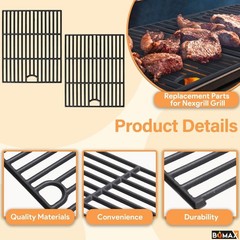Grill Replacement Parts for Nexgrill 5 Burner 720-0888S, Grill Grate and Burner