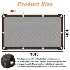 Shade Cloth – for Plants Greenhouse, 70% Sunblock Shade Sails -for Outdoor Ga…