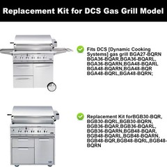 2-Pack Radiant Tray and Ceramic Rod Replacement Kit for DCS Gas Grill Model B…