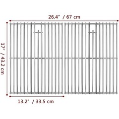 Stainless Steel Cooking Grates Heavy Duty Grill Replacement Durable Easy Install