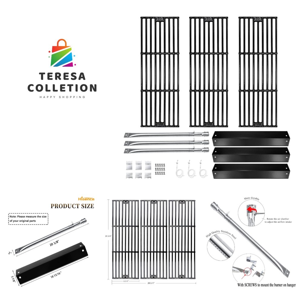 Chargriller Replacement Parts: Complete Kit for 3001/3008/3030/4000 Gas Grills