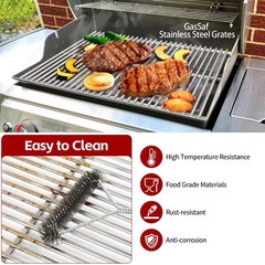 304SS Grill Grates 17.5 for Weber Spirit 300 and GS4 II 300, Cooking Grates 7…