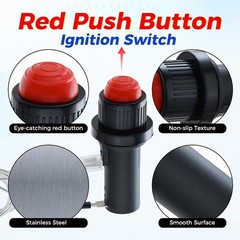 Electronic Igniter with Module Wires Spark Generator Push Button and Screws