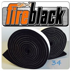 3/4″ x 1/8″ High Temp Barbecue Grill Gasket Seal – Self Stick 15′ Roll – Black
