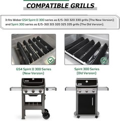 67046 7636 Flavorizer Bars for Weber GS4 Spirit 2 Grill Parts, Replacement for W