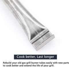 Hongso 15″ x 1″ Universal Stainless Steel Burner for Grill Master 3 Burner 720-0